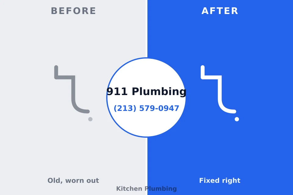 Before and after: plumbing repair Northville, MI